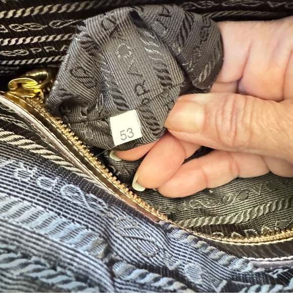 ✅SALE “Prada” 💯% Authentic Medium Boston Bag in Canvas and Leather - Picture 12 of 12